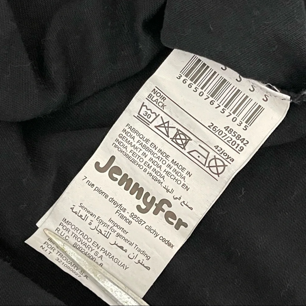 Jennyfer Racing Club World Tour Black Crop Top Long Sleeve Tee - Picture 7 of 8